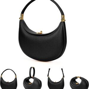PU Leather Crescent Bag and Women's Luna 4-in-1 Shoulder Bag, Half Moon Bag, Hob
